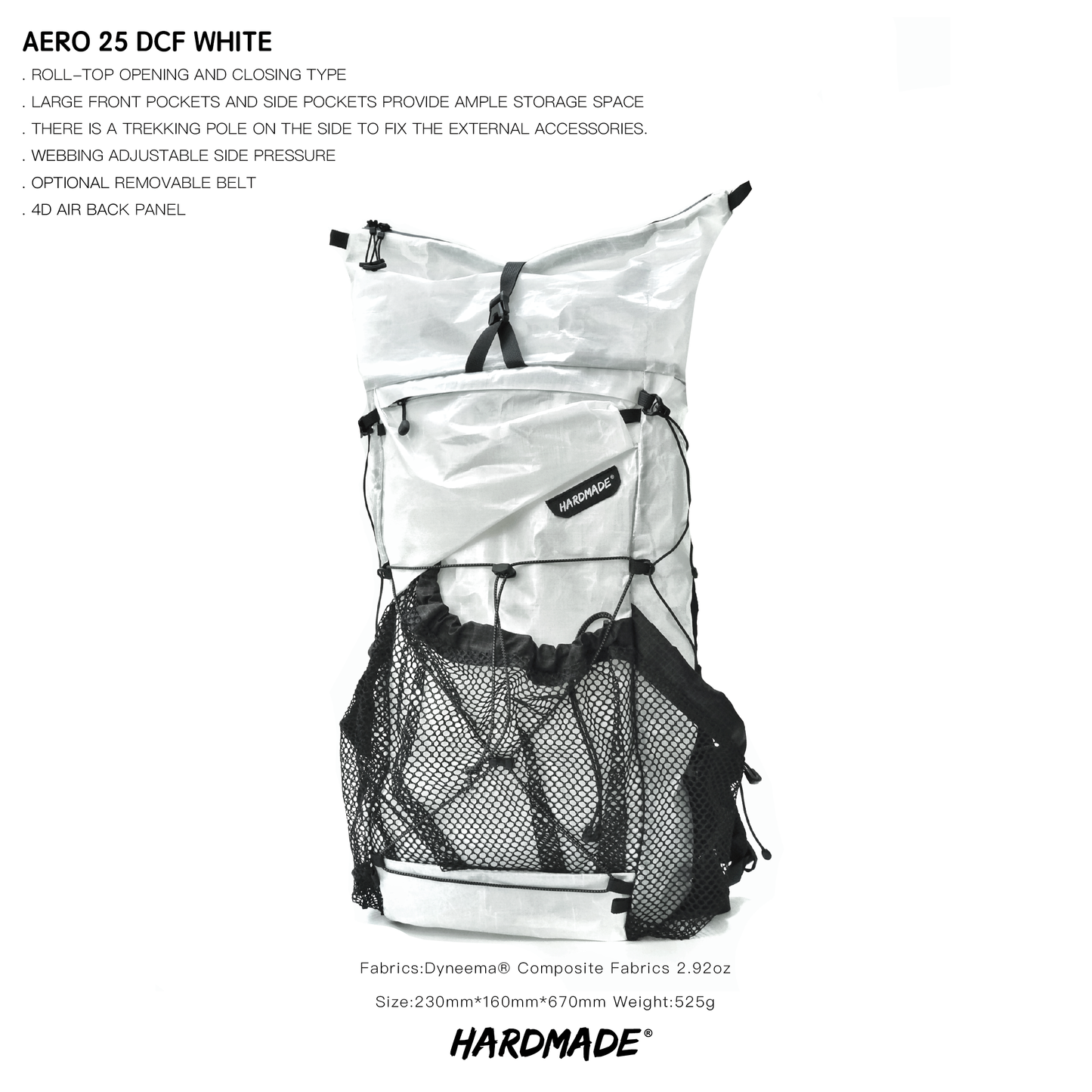 AERO 25L Ultralight Backpack DCF 2.92oz (426g)